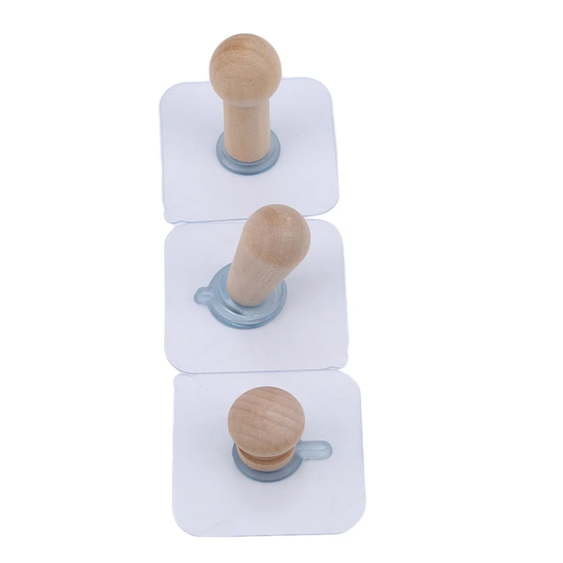 Вешалка для одежды деревянная 4 шт./компл. вешалка настенная без гвоздей