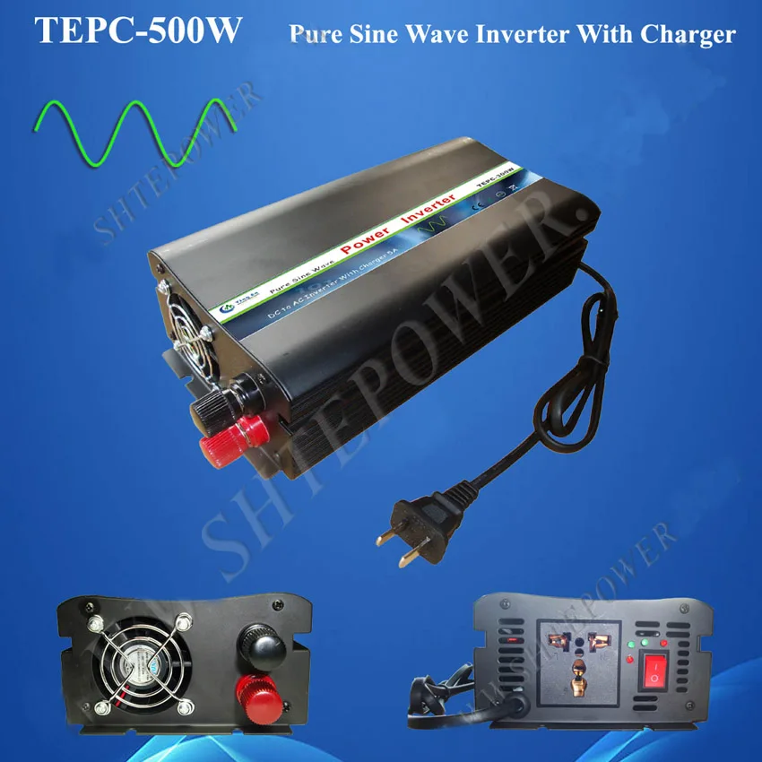 500w 500watts off grid tie pure sine wave inverter with charger DC 12v 24v ac 110v 120v 220v 230v 240v 50Hz 60Hz choice 500w 500watts off grid tie pure sine wave inverter with charger DC 12v 24v ac 110v 120v 220v 230v 240v 50Hz 60Hz choice