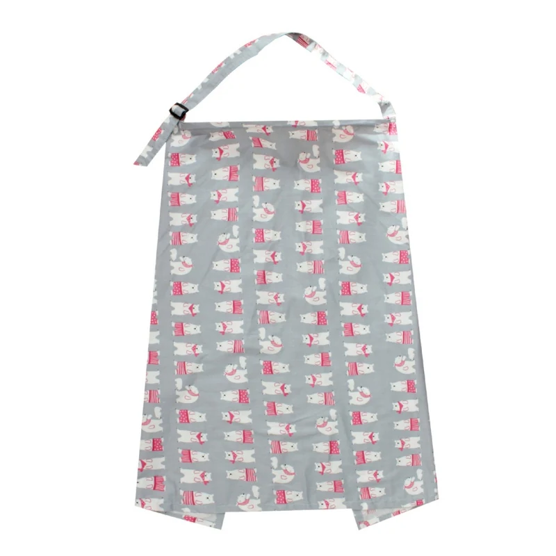 

Baby Feeding Nursing Covers Mum Breastfeeding Nursing Poncho Cover Up Cotton Adjustable Neckline Cover