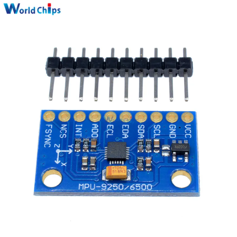 Φ SPI IIC/I2C MPU9250 GY 9250 9 осевое отношение + гироскоп акселератор магнитометр сенсорный