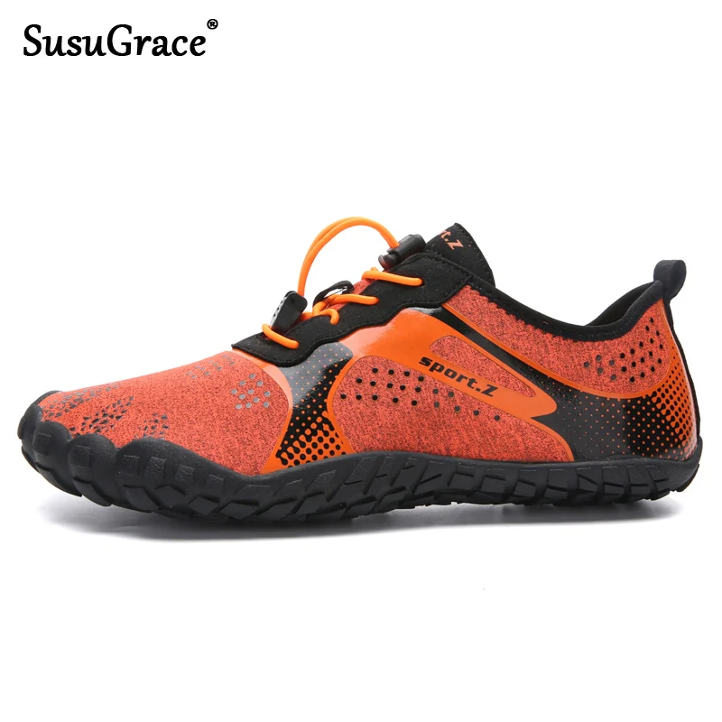 SusuGrace Aqua/Мужская обувь для плавания спортивные кроссовки фитнеса дышащие легкая