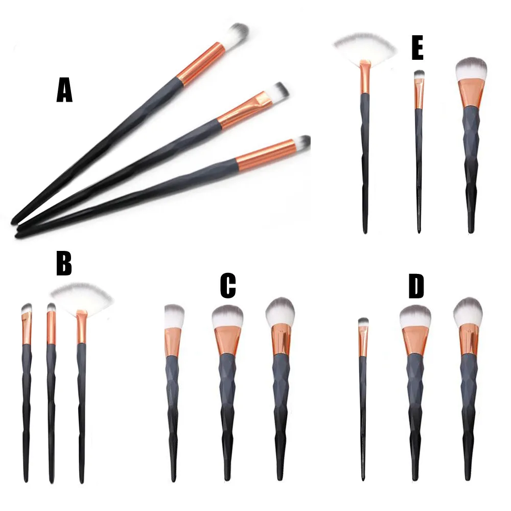 3pcs/set Wooden makeup brushes Foundation Cosmetic Eyebrow Eyeshadow Brush professional artist Makeup Sets Tools | Красота и здоровье