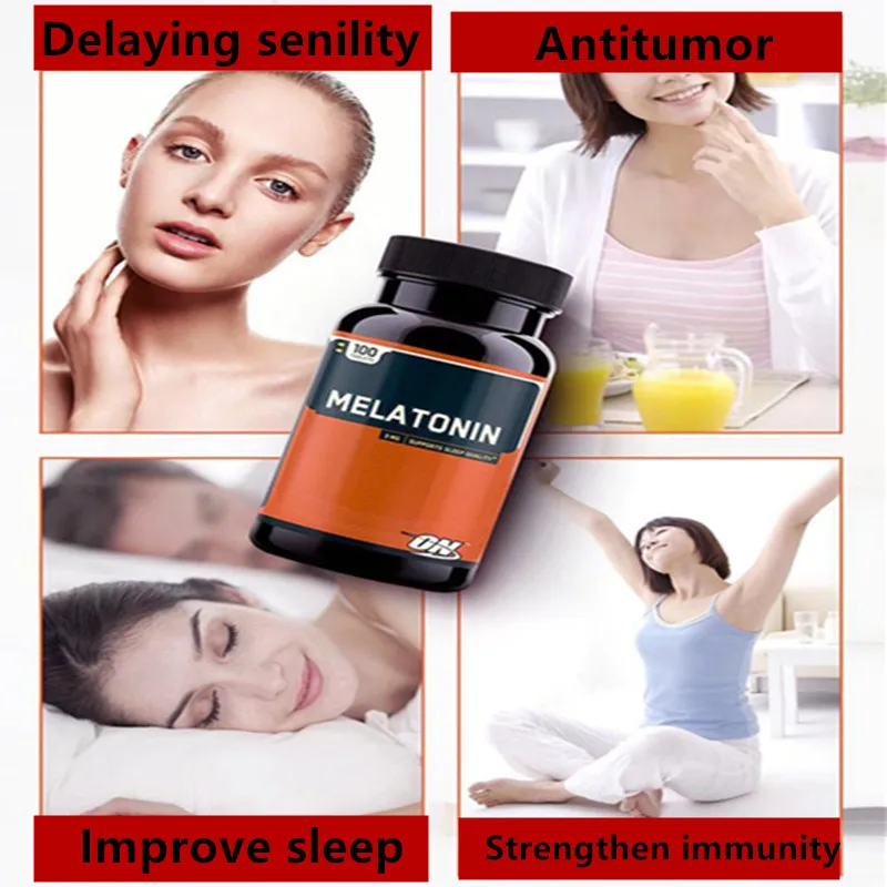 

Американский импорт, оптимальный Melatonin, усиление сна, 100 шт., 1 бутылка