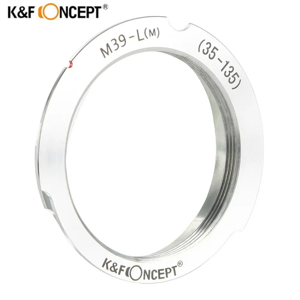 K&F Concept Переходное кольцо M39 LM для установки объективов Leica 35mm/135mm на фото камеры M3