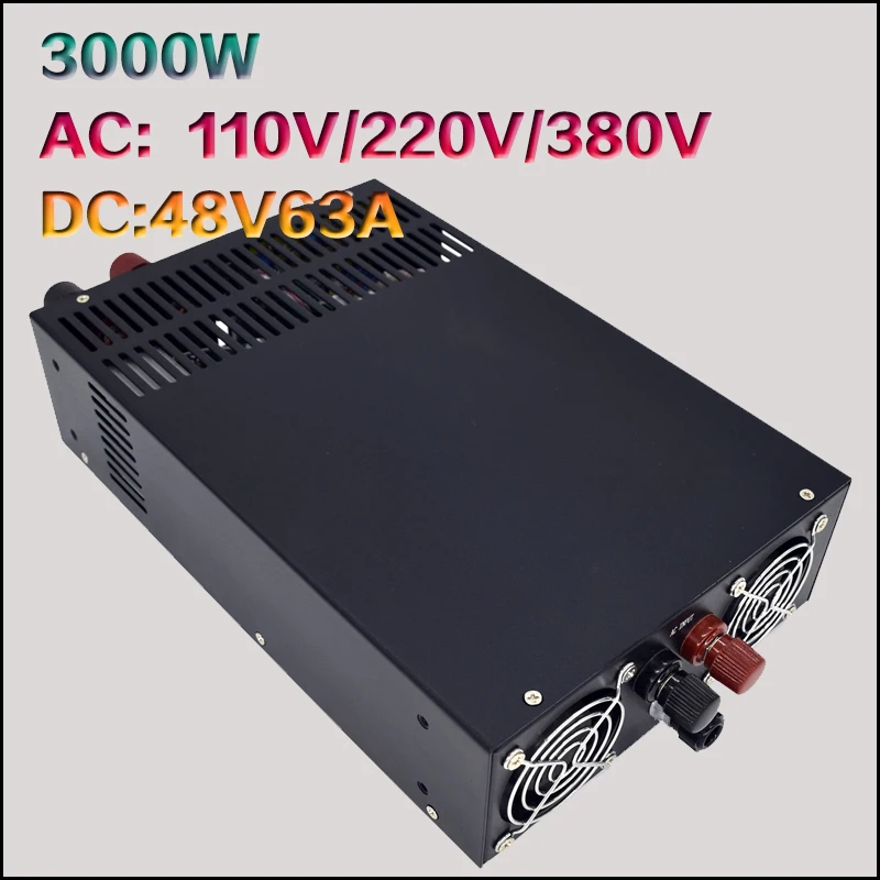 S 3000 48V Регулируемое напряжение источника питания высокой мощности Вт