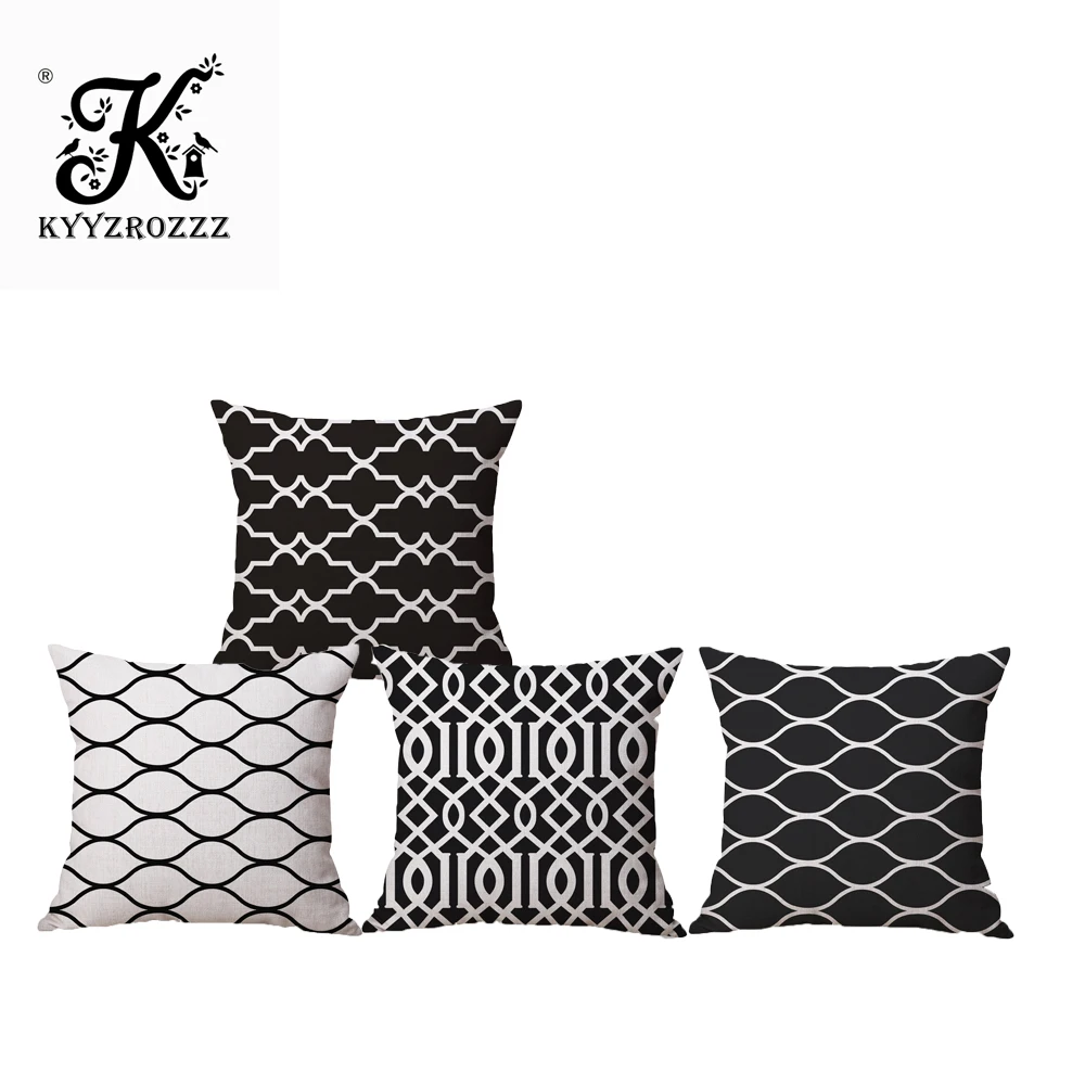 Скандинавский простой белый черный с одной стороны печать автомобиля домашний