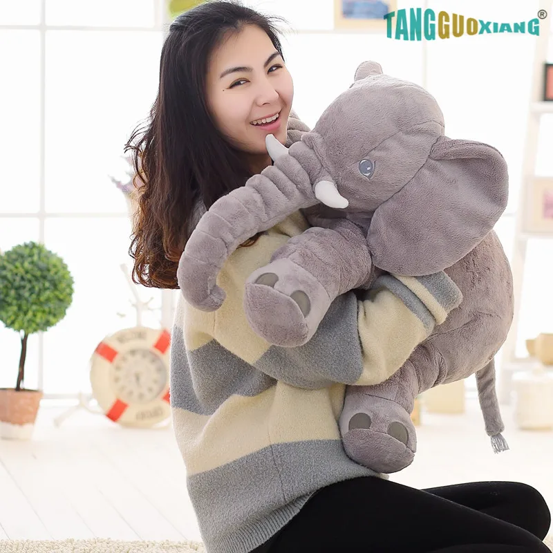 

60CM Cute Cartoon Elephant Animal Pillow Baby Comfort Plush Toys Children Birthday Christmas Gifts