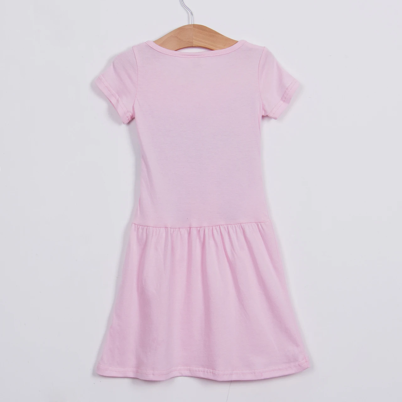 Детское фатиновое платье-пачка с коротким рукавом серо-розовое | Детская одежда и