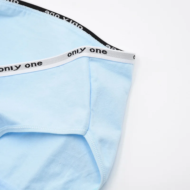 Женские хлопковые трусики AIDEVER простые дышащие с низкой посадкой удобное нижнее