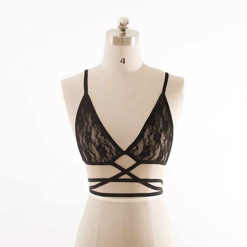 Сексуальное женское белье жгут Кейдж бюстгальтер cupless Для женщин привязного