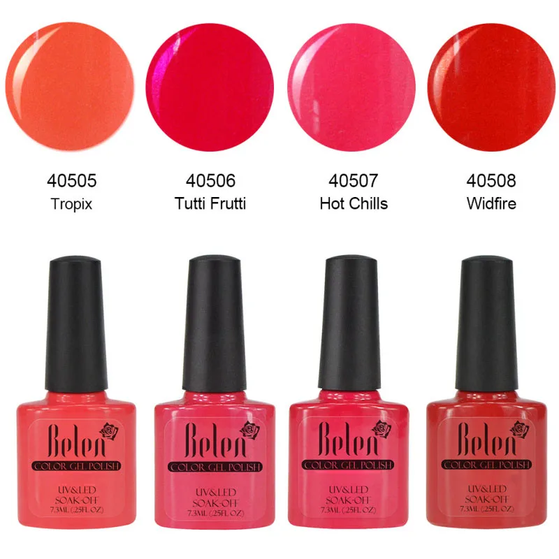 BL-S-C020 Belen 4 шт./набор УФ-гель для ногтей Vernis Полупостоянный 7,3 мл Лак Дизайн Маникюр Искусство Гибридный замочить от лака Набор лаков - Цвет: BL-S-C020