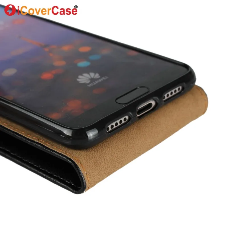Чехол для Huawei P20 lite чехол книжка кожаный черный nova 3E nova3E P 20 аксессуары