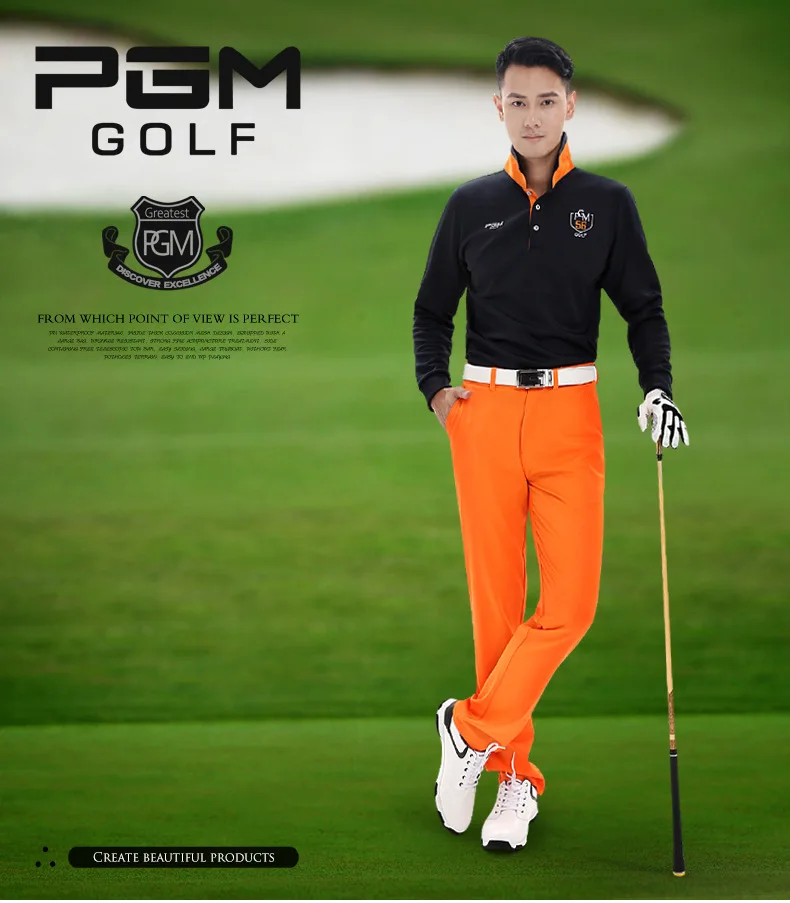2018 PGM golf Apparel мужские футболки с длинными рукавами осенне зимняя дышащая