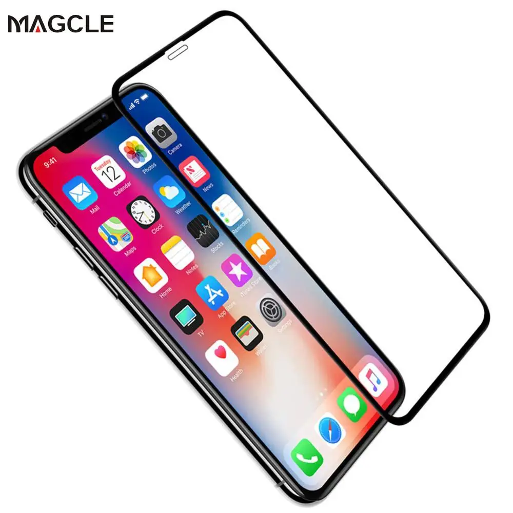 Защитное стекло закаленное для iPhone X XS MAX XR 6 6s 7 8 Plus 5 шт.|Защитные стёкла и плёнки