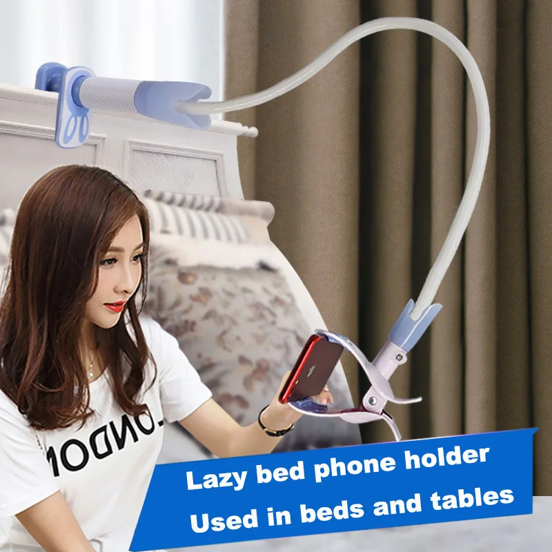 

Vmonv Folding Long Arm Phone Stand Holder For Iphone Samsung Huawei 3-6.9 Inch 360 Rotation Strong Lazy Bed Desktop Phone Mount