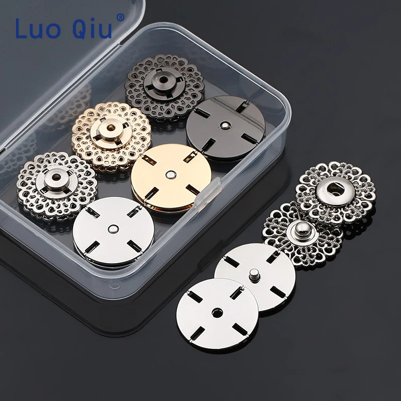 

20pcs/lot Vintage hollow out snap buttons Sewing snap fastener Plating metal snap for garment10pcs/lot Size: 15mm 18mm 21mm 25mm