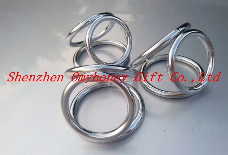 Нержавеющая сталь ручной полированный петух кольцо для полового члена 3 шт