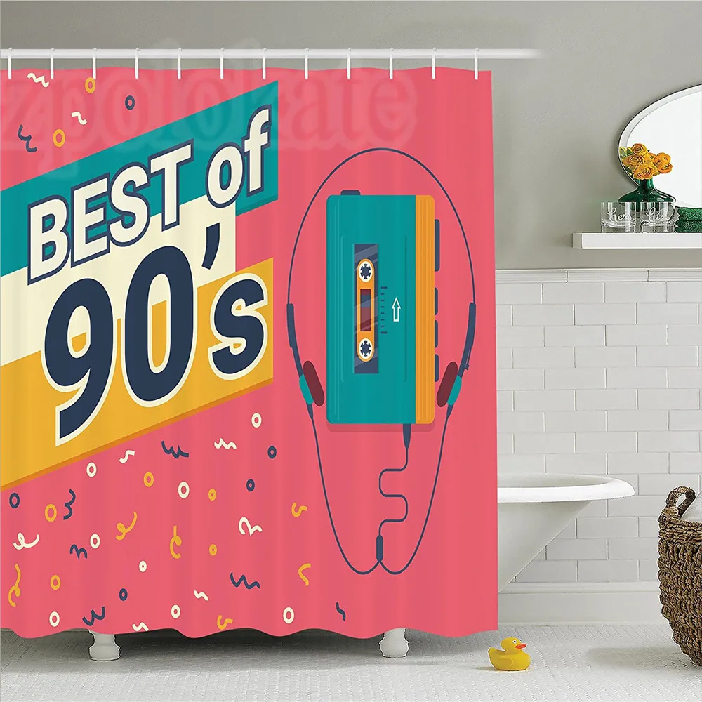 90 s коллекция украшений Ретро стиль иллюстрация стерео компактный кассетный