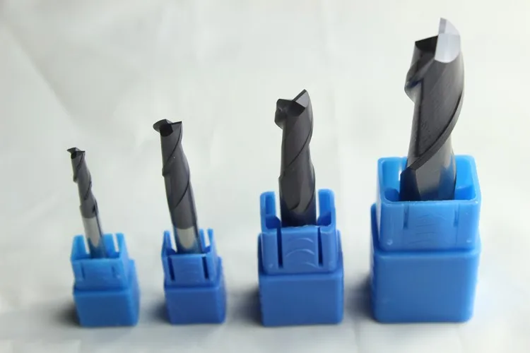 Концевая фреза из карбида вольфрама резец с 2 канавками инструменты для ЧПУ 12 шт.