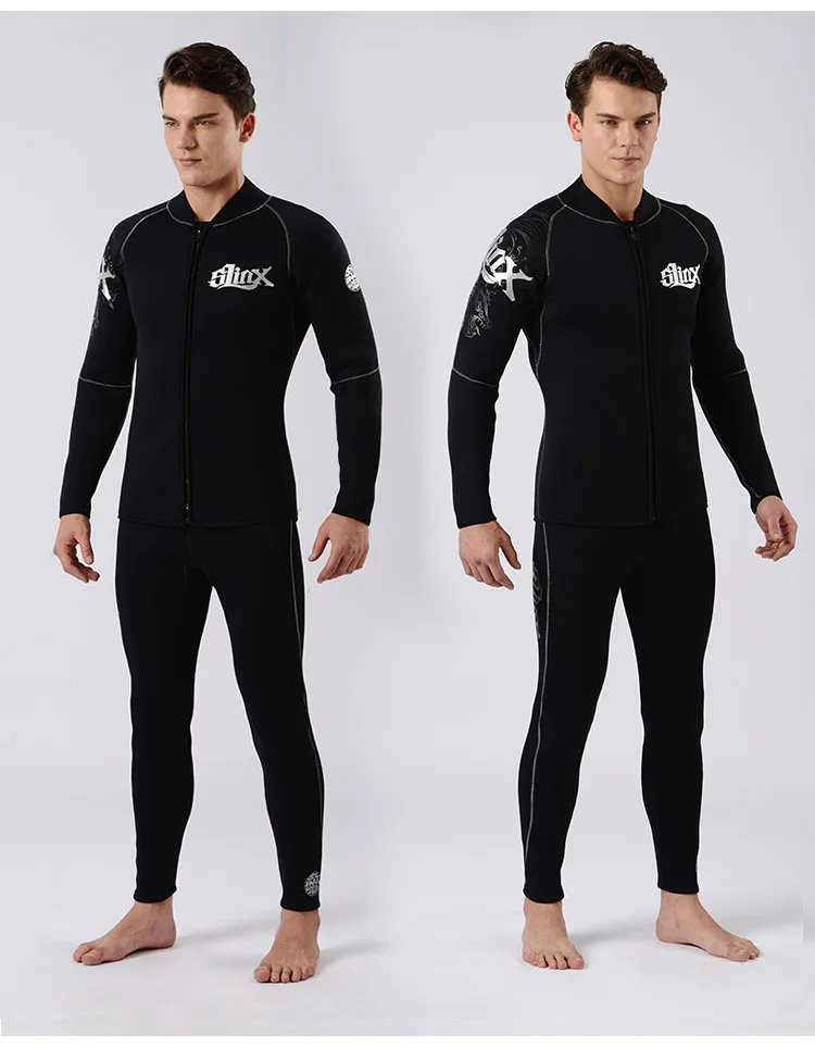 Slinx 5mm Neoprene Scuba Dive Clothing Snorkeling Jacket Wetsuit Top Coat High Elastic Spearfishing Kite Surf Windsurf Swimwear | Спорт и