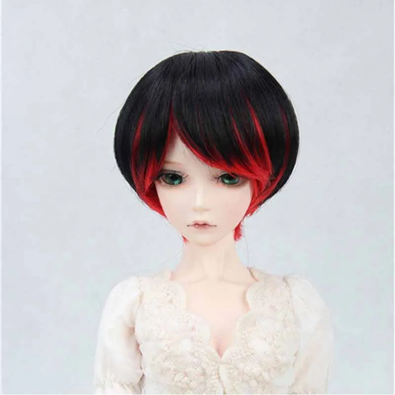 

1PCS Retail Synthetic Doll Wig Black BJD 1/3 Wig Short