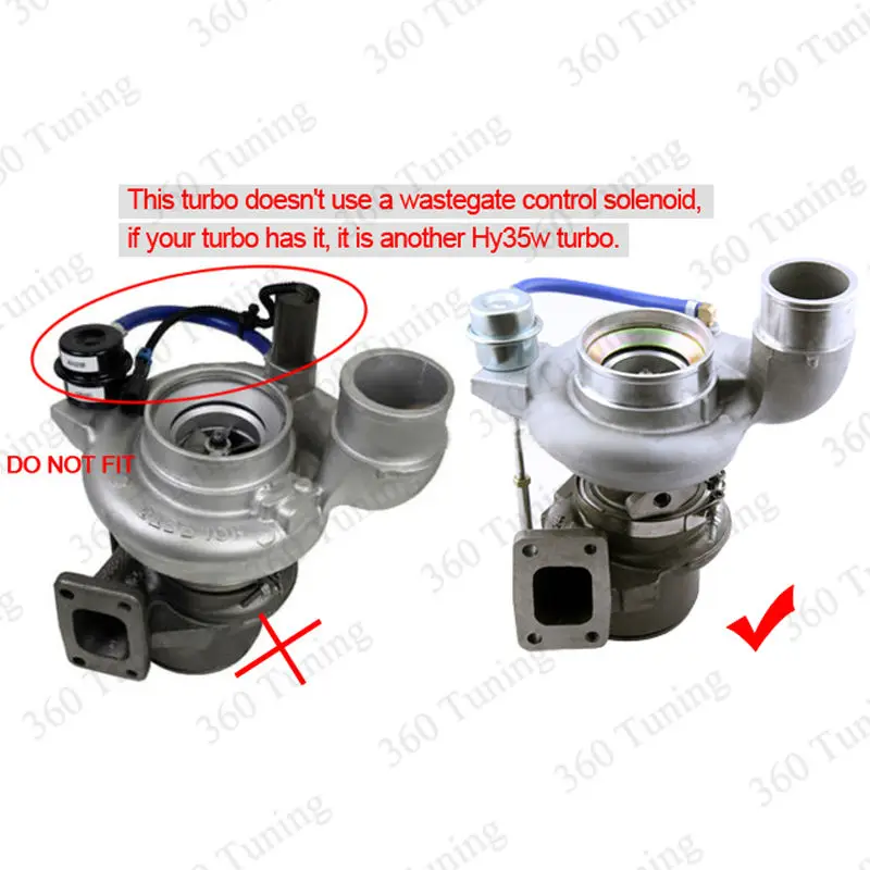 HY35W Turbo Турбокомпрессор для Cummins Dodge RAM 2500/3500 T3 фланец 6BT 5.9L l6 03 07 V Band дизель I6 400 + Л.С.