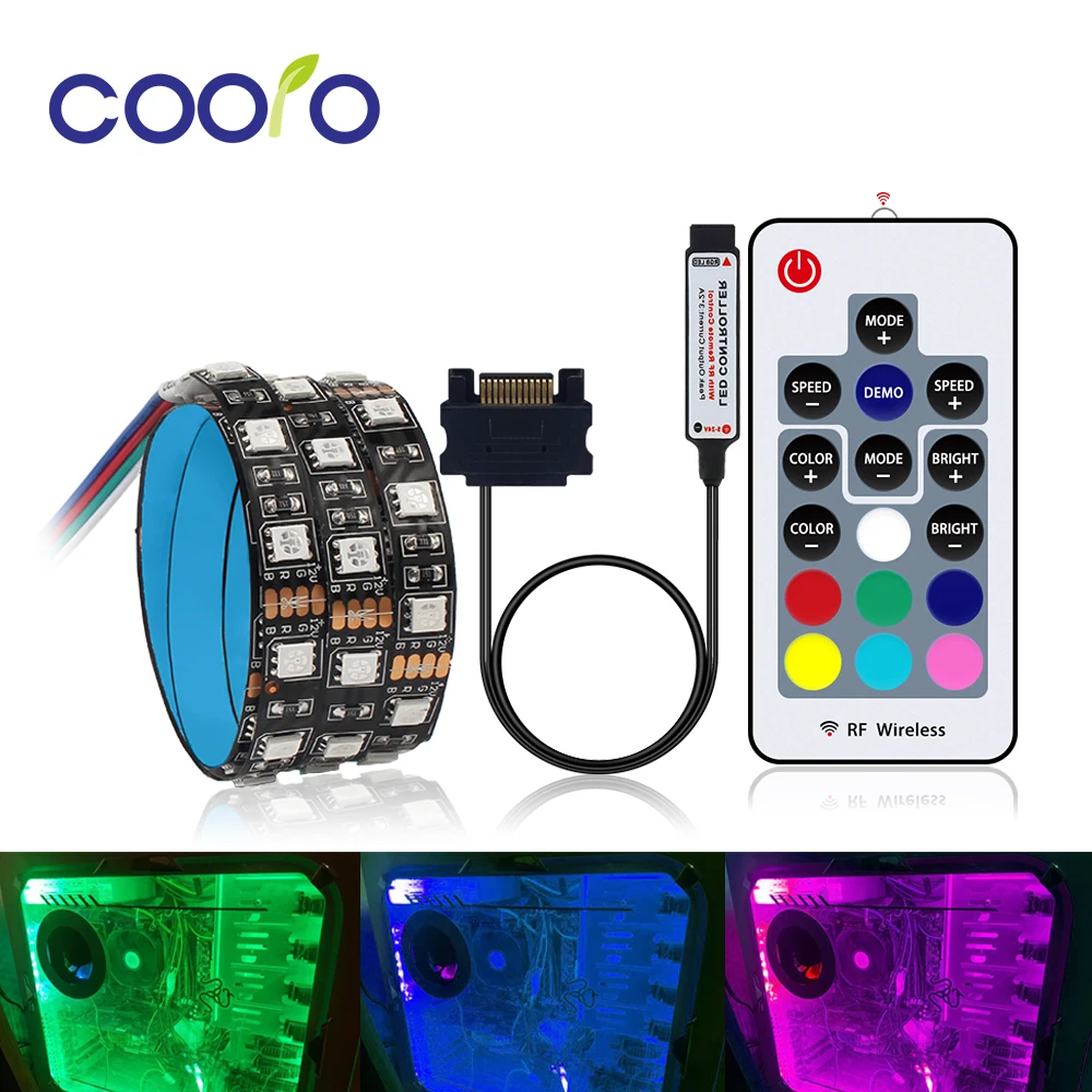 Светодиодная лента SATA светильник RGB 60 светодиодов/м полный комплект с