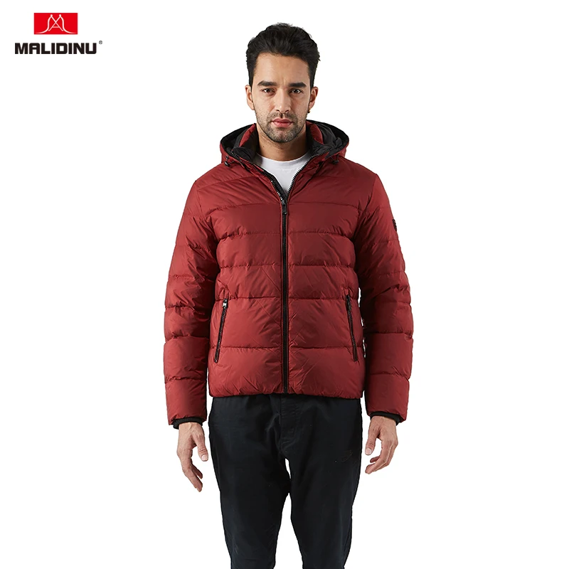 

MALIDINU 2021 Duck Down Jacket Men High Quality Winter Down Coat Parka Brand Thick Winter Jacket Mens Puffer Jacket Outwear -30C