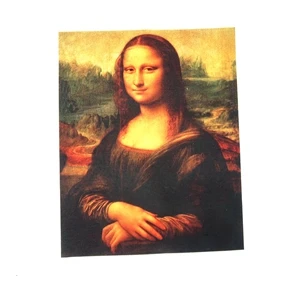 NO.3 20X25CM Мона Лиза Картина маслом ткань полиэстер волокно Хлопок Смешанный холст ручной работы патч diy decora резка patchworks знаменитая живопись - Цвет: NO.3 20X25CM