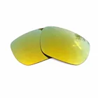 24K Золотые Зеркальные поляризованные Сменные линзы для стильной оправы солнцезащитных очков 100% UVA  UVB