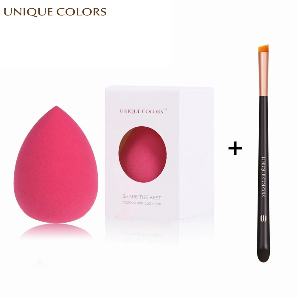 Уникальных цветов макияж губка Красота мягкий порошок косметический макияжный