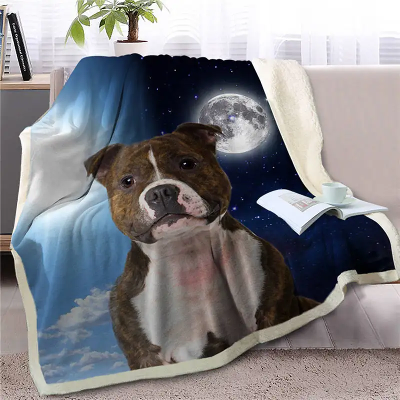 Dog 15 Blesslive одеяло для питомца собаки шерпы на кровать 3D Border Collie Throw Одеяло покрывало для животных день и ночь небо пейзаж чехол для дивана - Цвет: Dog 15
