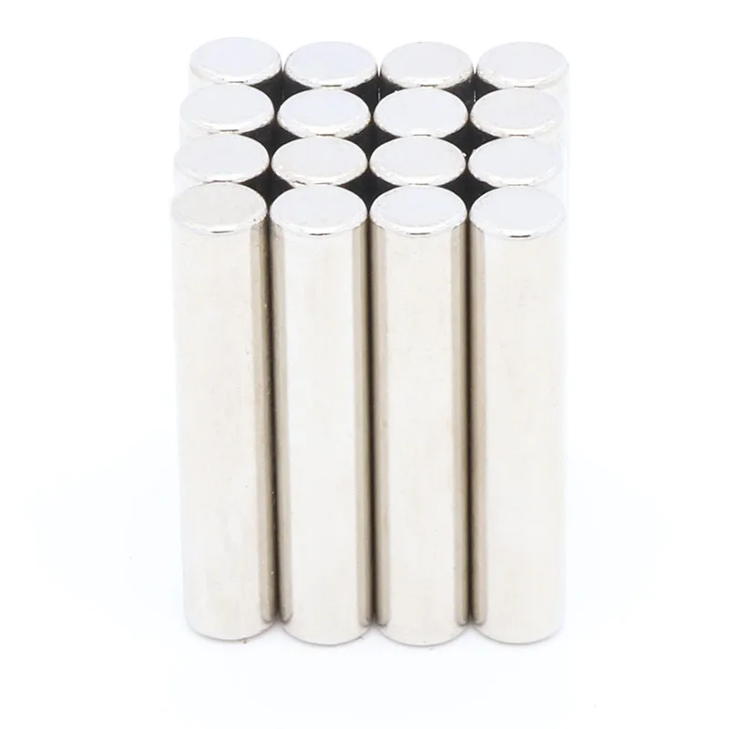 

100pcs 6x20 mm N35 Round Super Strong Magnet 6*20 Powerful Rare Earth Permanent Neodymium Magnets 6 x 20 mm