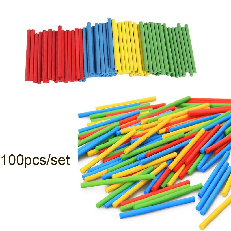 100 шт./компл. детская обучающая игра палка для подсчета штанги математическая