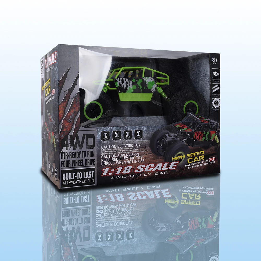 1:18 RC автомобиль 4WD 2 4 GHz Рок Гусеничный 4x4 Bigfoot пульт дистанционного управления