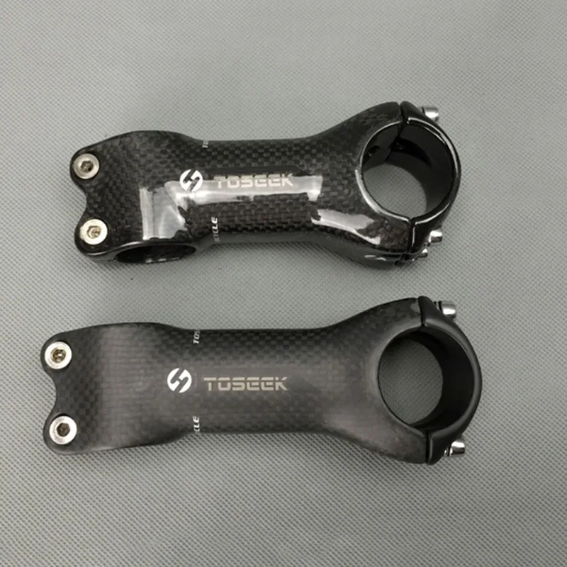 TOSEEK 3K Full Carbon Fiber 7 Degree Bicycle Stem Road Bike MTB Stems 31.8*60mm/70mm/80mm/90mm/100mm/110mm/120mm/130mm | Спорт и