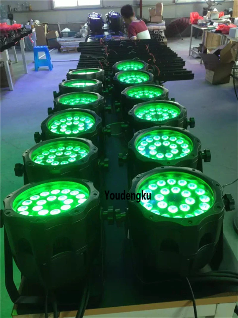 10 шт. супер Quiet18 * 15 Вт RGBWA 5в1 par led водонепроницаемый IP65 Номинальная наружная