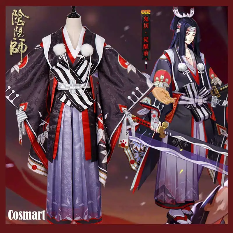 Горячая игра Onmyoji SSR Onikiri до пробуждения кимоно Косплей Костюм Униформа Хэллоуин