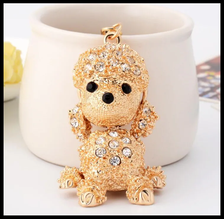 Модный креативный брелок с пуделем украшения для сумок девочек изысканный