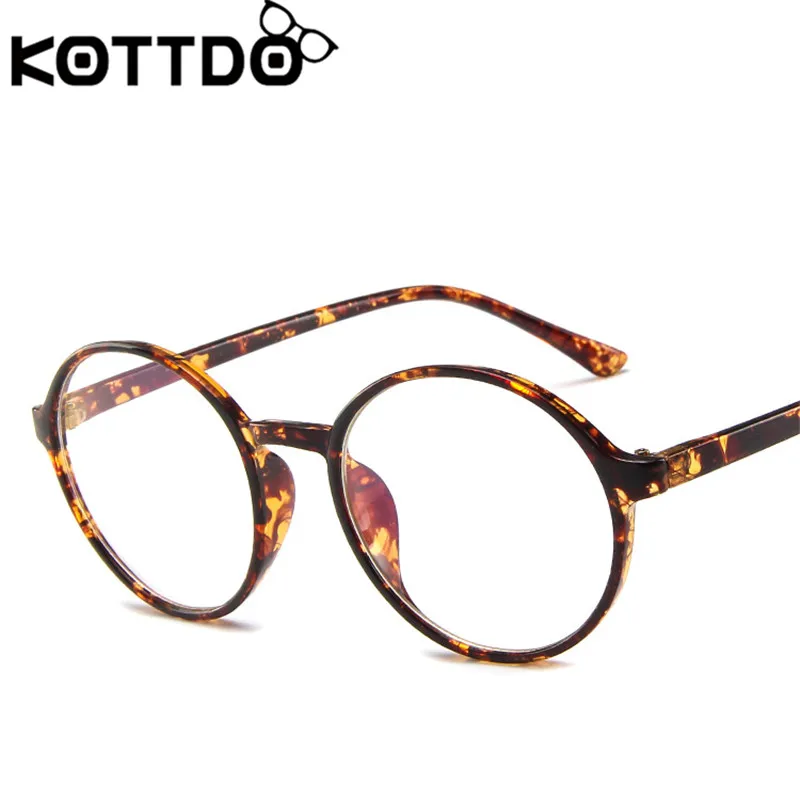 Новинка 2019 круглая оправа для очков KOTTDO модные очки близорукости с сисветильник