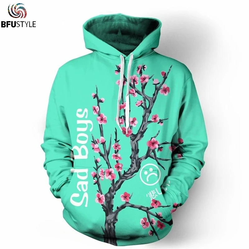 Толстовка с капюшоном для мальчика Sad худи со льдом Чайным Деревом новая модная