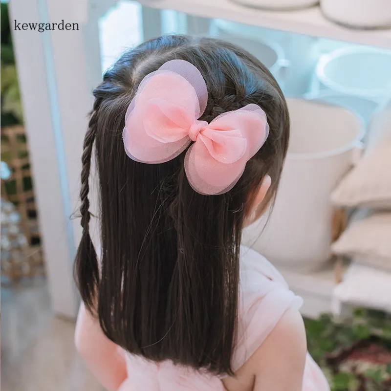 Kewgarden Baby Girls Аксессуары для волос милый шифоновый бантик заколки-пряжки заколки