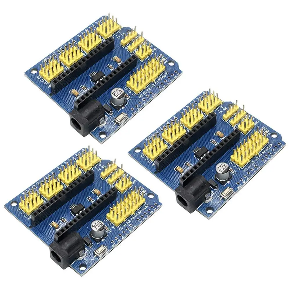 Плата совместимая с контроллером NANO I/O датчик расширения Shield Module для Arduino UNO R3 Nano
