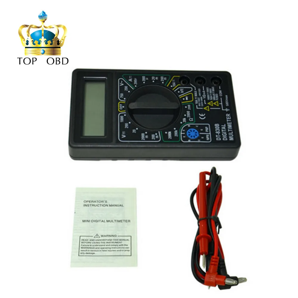 DT830B ЖК дисплей Цифровой Вольтметр Омметр Амперметр мультиметр Ручной тестер AC DC