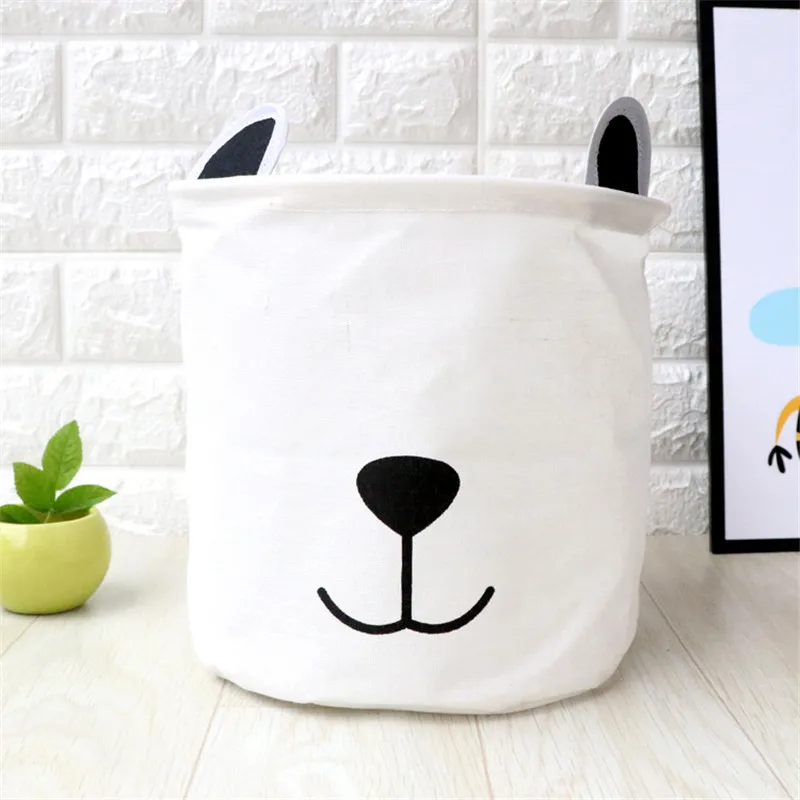 Белая корзина для белья складное нижнее белье игрушки одеяла кролик домашнее