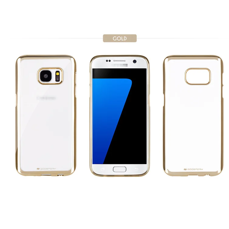 2017 оригинал goospery мягкий противоударный тпу телефон дела для samsung galaxy s7 прозрачный