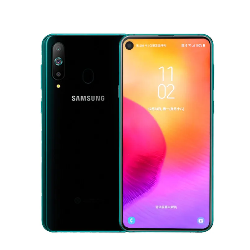 Samsung Galaxy A8s смартфон 6,4 дюймов FHD Snapdragon 710 Otca core 6/8 ГБ 128 Три задних камеры 3400 мАч NFC Android сотовый телефон