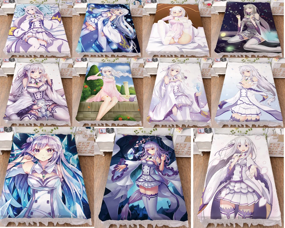

Обновление марта аниме Re Zero kara Hajimeru Isekai Seikatsu Emilia молочное волокно простыня и фланелевое одеяло летнее одеяло 150x200 см