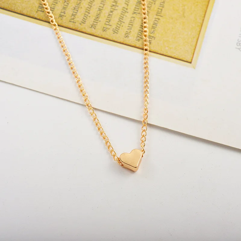 Мода Простой Любовь короткое ожерелье для женщин колье до ключиц Bijoux Femme