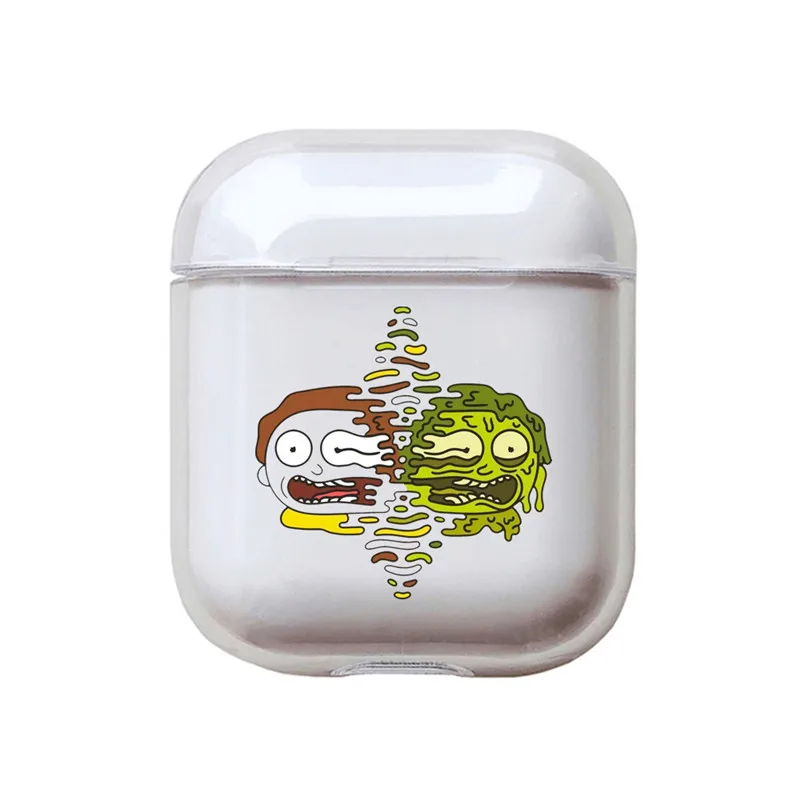 I200323 Рик и Морти чехол для Airpods 1 2 чехол Беспроводная Bluetooth защитная коробка для наушников милый мягкий чехол для наушников чехол для Airpods - Цвет: I200323